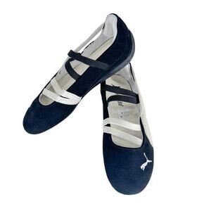 Puma Speedcat Ballet Suede Sneaker 6.5 Women Black and White